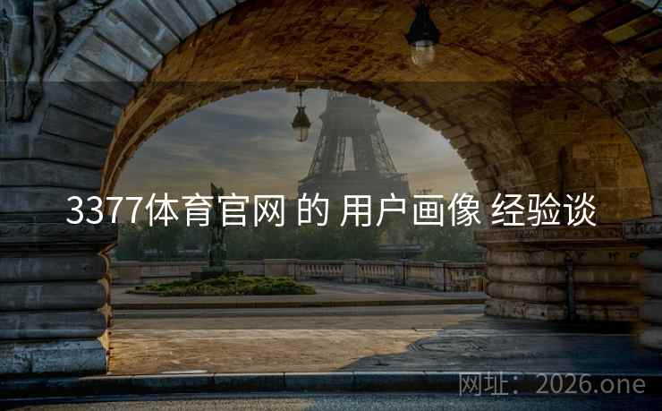 3377体育官网 的 用户画像 经验谈