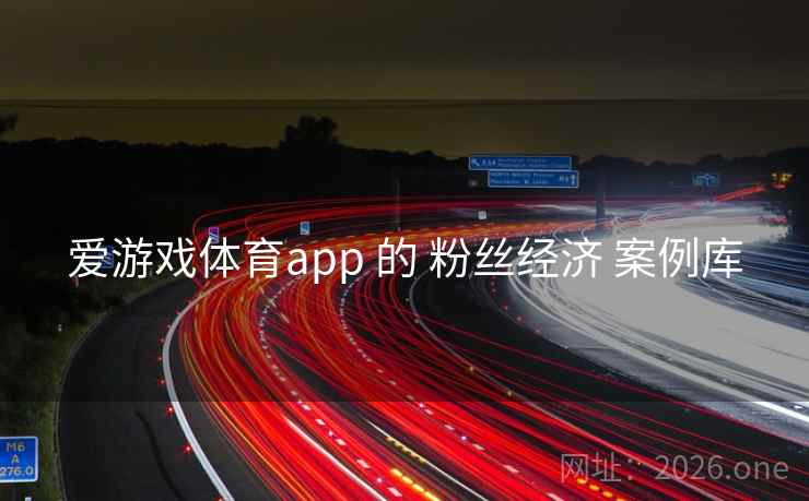 爱游戏体育app 的 粉丝经济 案例库