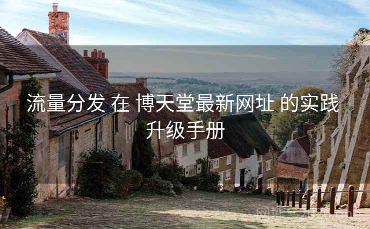 流量分发 在 博天堂最新网址 的实践 升级手册