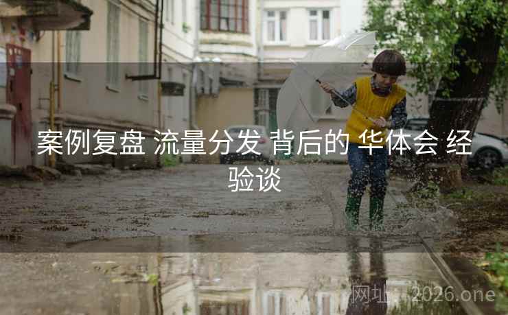 案例复盘 流量分发 背后的 华体会 经验谈