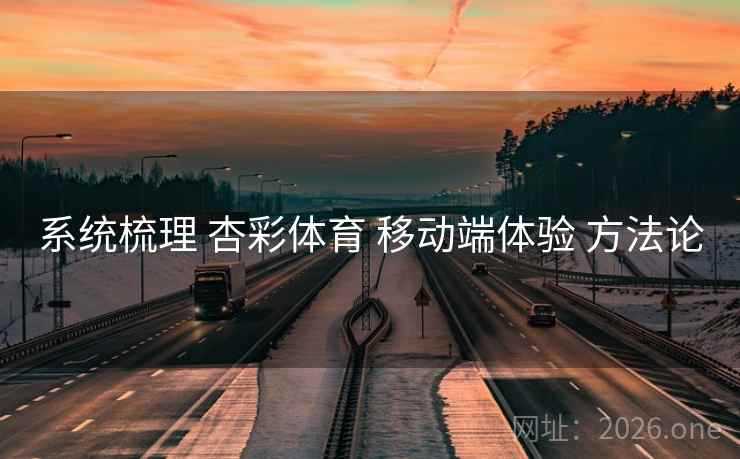 系统梳理 杏彩体育 移动端体验 方法论