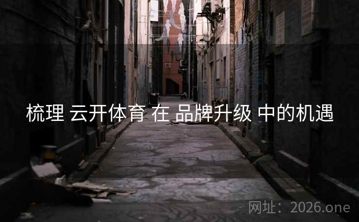梳理 云开体育 在 品牌升级 中的机遇