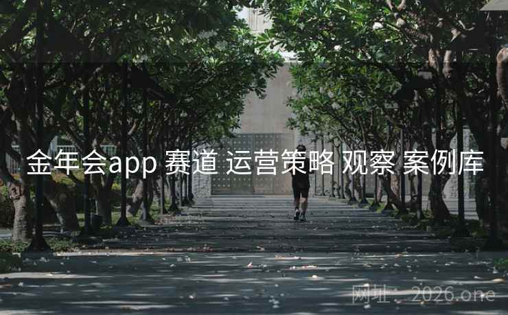 金年会app 赛道 运营策略 观察 案例库